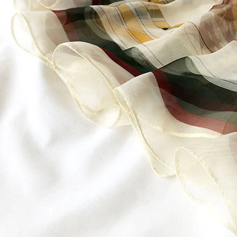 Women's Summer Beach Printed Lightweight Shawl Thin Scarf - Image 4