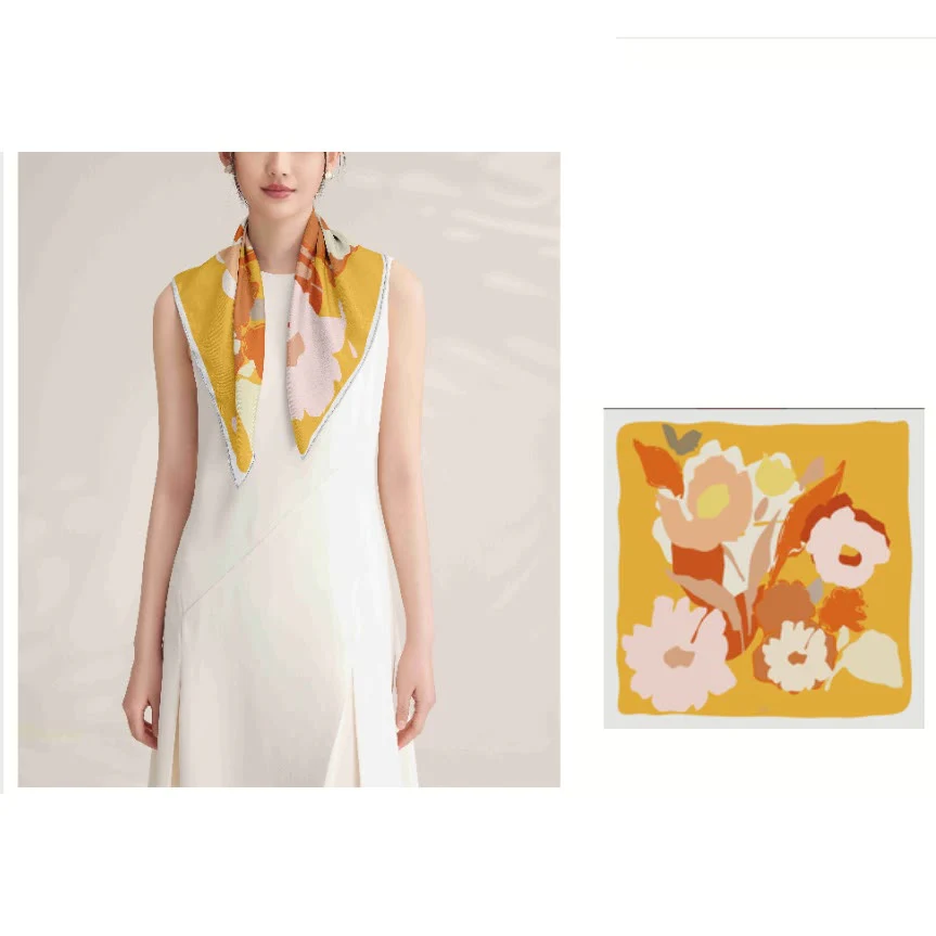 Women's The Truth About Spring Silk Thin Scarf - Image 4