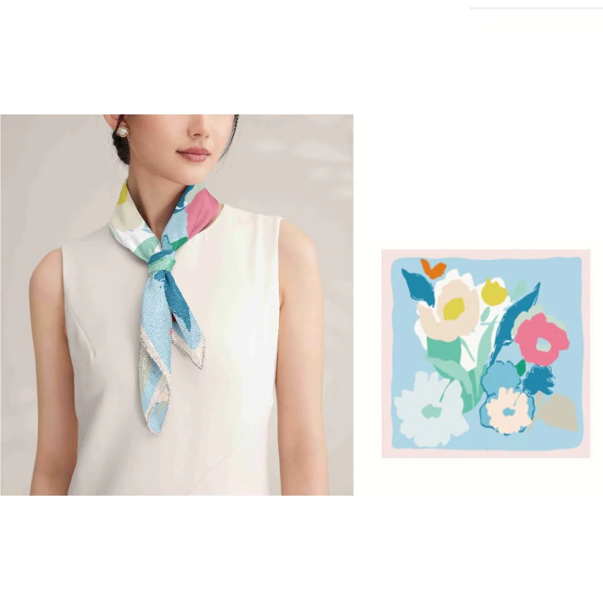 Women's The Truth About Spring Silk Thin Scarf - Image 6