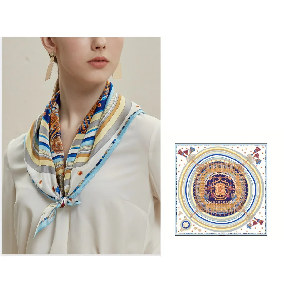 Women's Voice Hides The Heart Spring Silk Thin Scarf - Image 2