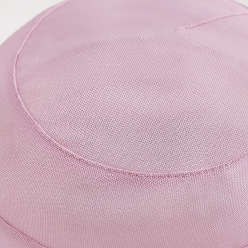 Women's Wide Decorative Flower Real Silk Summer Dress Hat - Image 7