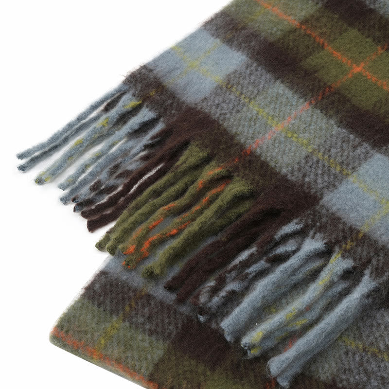 Women's Winter Thick Warm Plaid Tassels Shawl Scarf - Image 4