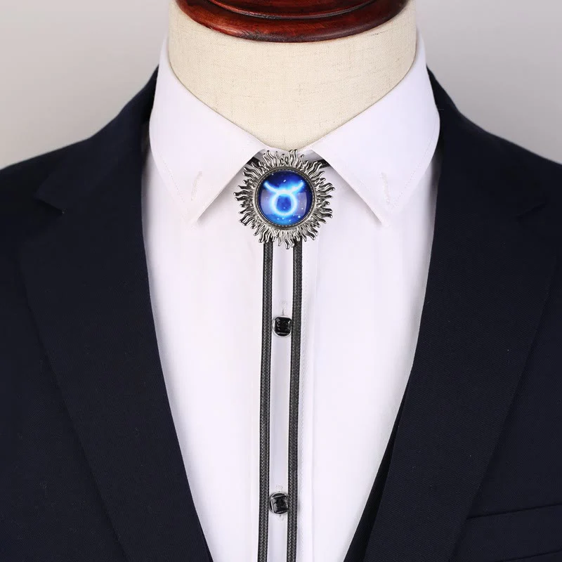 Zodiac Sign Series Retro Metal Bolo Ties - Image 5