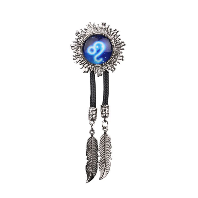 Zodiac Sign Series Retro Metal Bolo Ties - Image 9